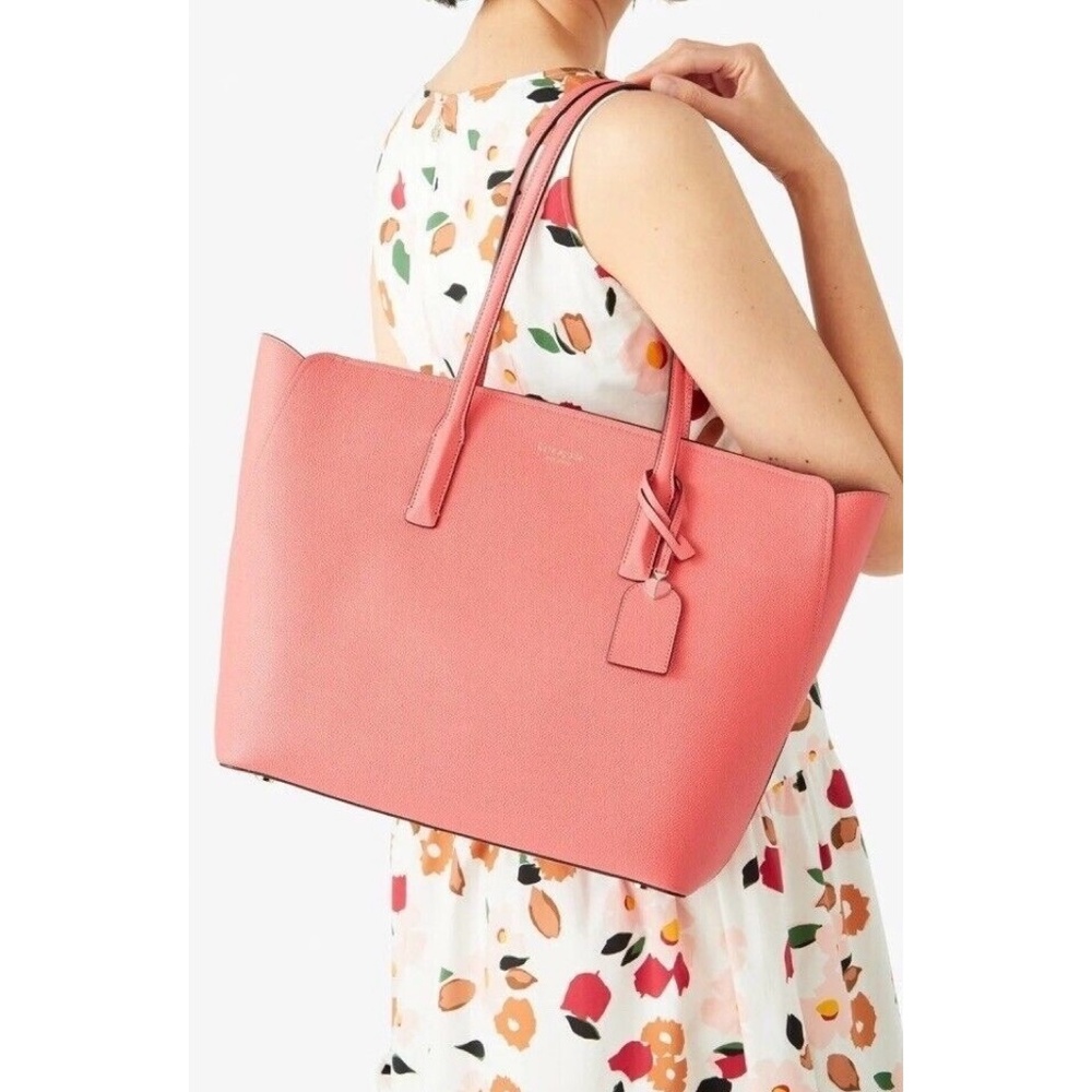 ✨NWT✨ KATE SPADE Margaux Medium Tote Handbag in Peachy Coral Pink